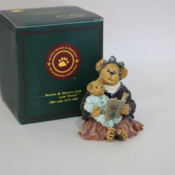 Boyds Bear Resin Momma Mcbearsley with Jordan book - Picture 2 of 5